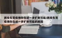 西安东莞疫情存在进一步扩散可能/西安东莞疫情存在进一步扩散可能的原因