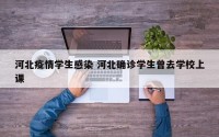 河北疫情学生感染 河北确诊学生曾去学校上课